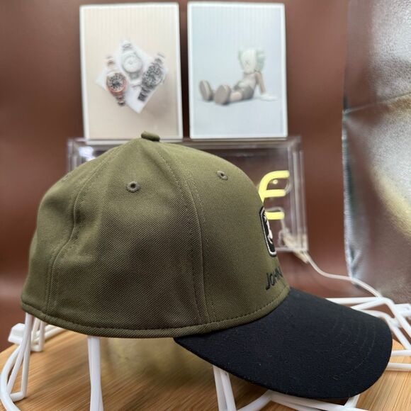 John Deere Olive Green/Black Stretch-fit cap - Picture 3 of 10
